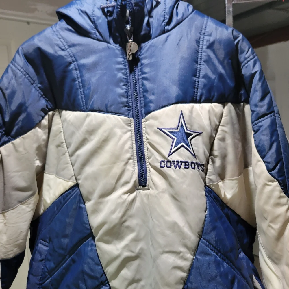 Vintage pro player Dallas cowboys coat Jacket Men's XXL - Picture 3 of 10